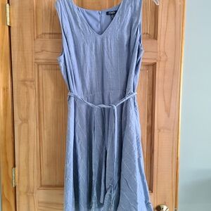 Chaps Blue Sleeveless Dress